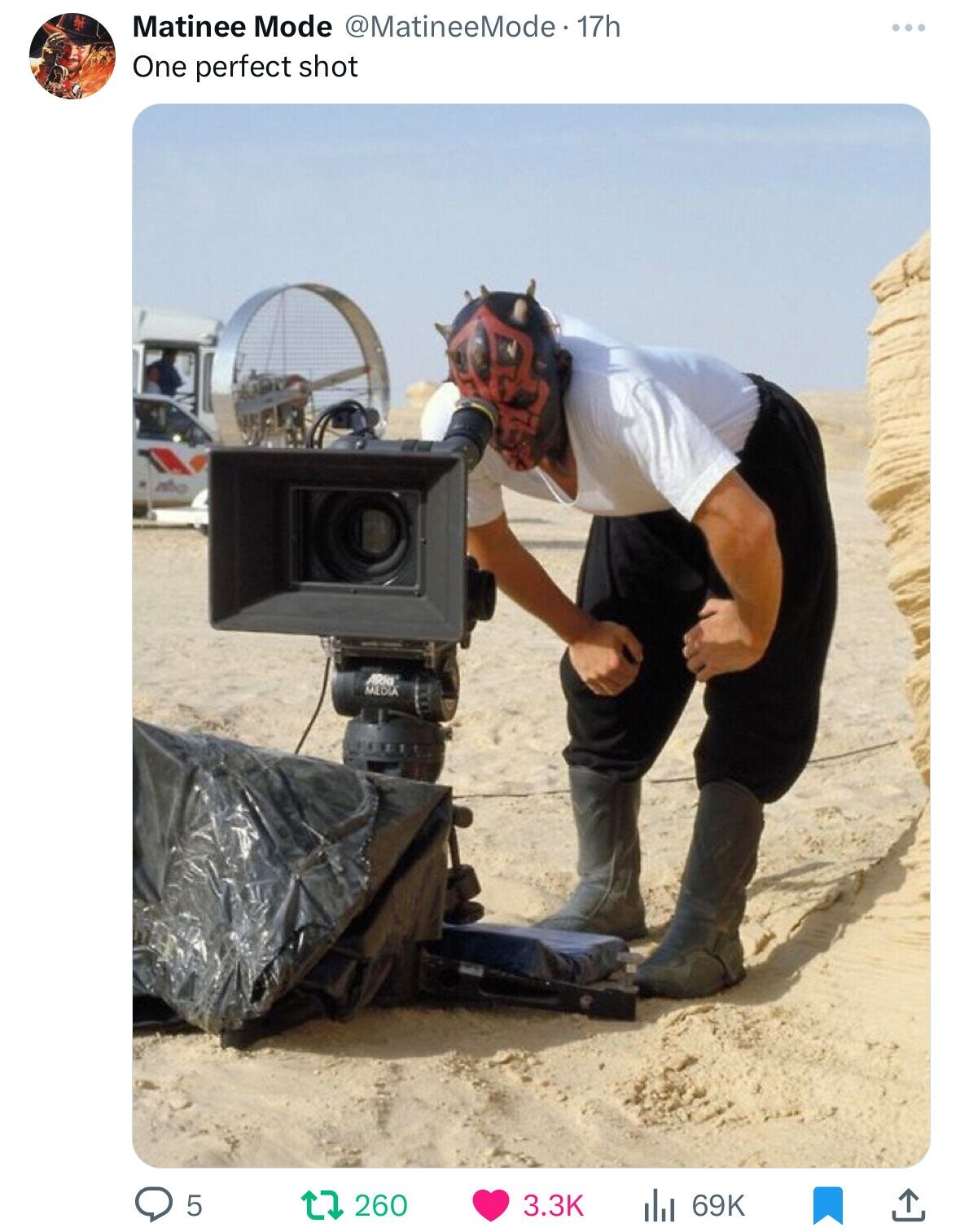 star wars behind the scenes funny - Matinee Mode . 17h One perfect shot Media Lo 5 t260 69K