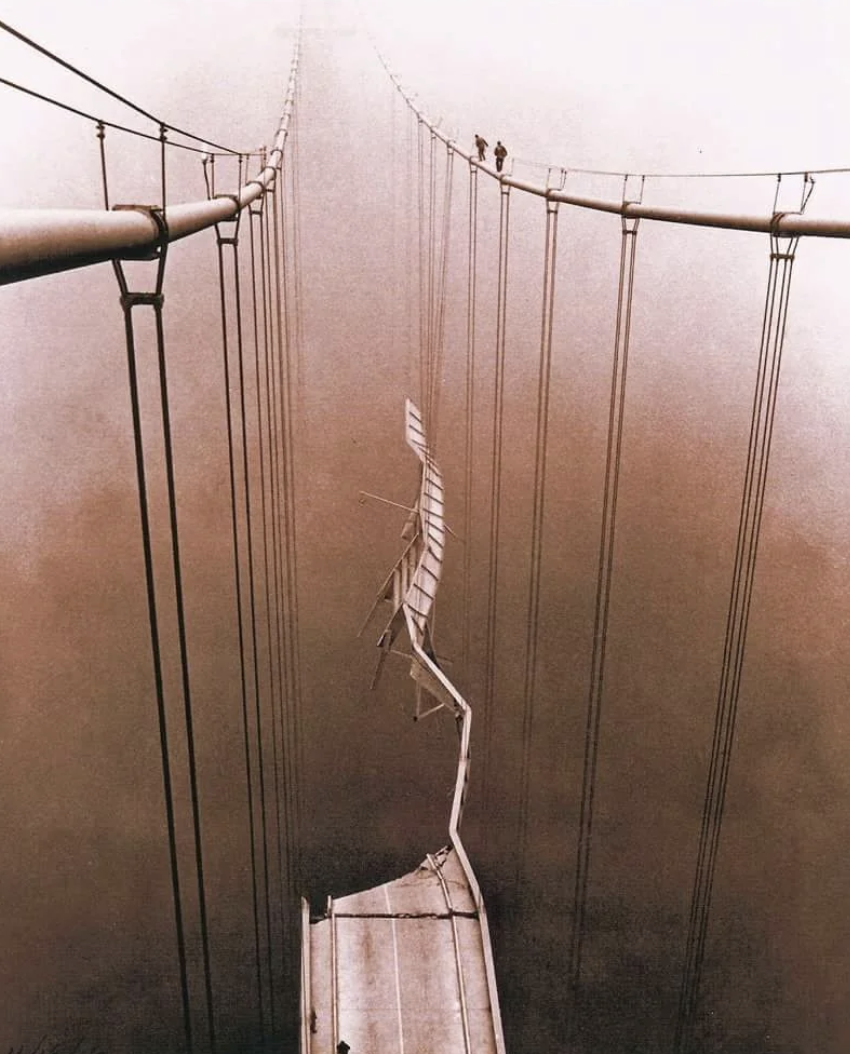 tacoma narrows bridge after collapse