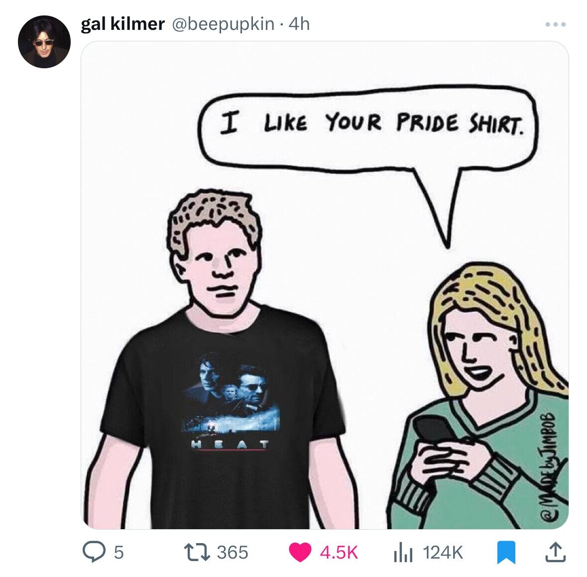 cartoon - gal kilmer 4h . I Your Pride Shirt. by Jimbob 5 t365 Il