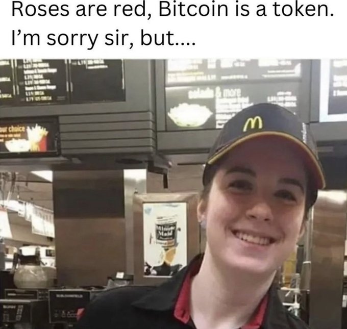 photo caption - ur choice Roses are red, Bitcoin is a token. I'm sorry sir, but.... Lit 1 Maid more 3