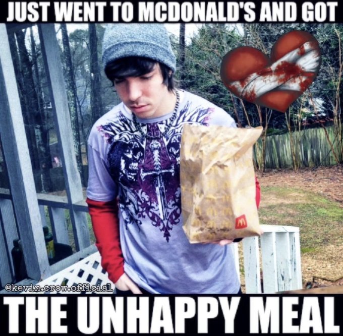 album cover - Just Went To Mcdonald'S And Got .crow.official The Unhappy Meal