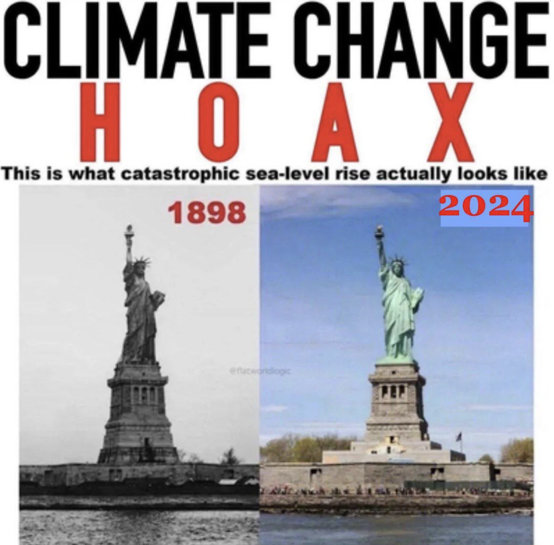 statue - Climate Change Hoax This is what catastrophic sealevel rise actually looks 1898 2024