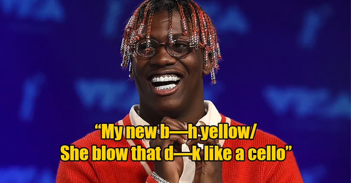 lil yachty happy - "My new b h yellow She blow that dk a cello"