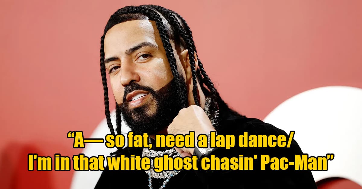 french montana - "ASofat, need a lap dance I'm in that white ghost chasin' PacMan'