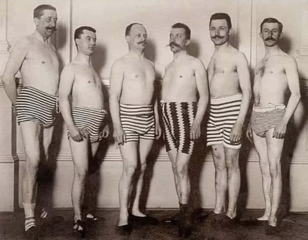 men's beauty contest early 1900s
