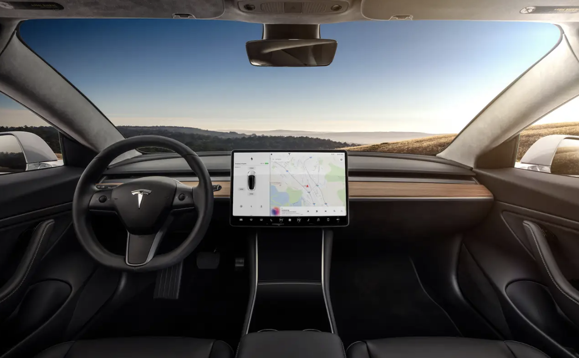 tesla model 3 interior