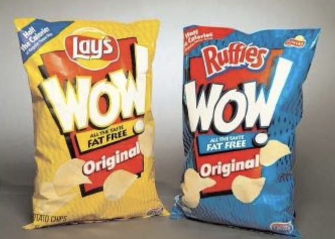 potato chip - the Calories Tato Chips lays Wow All The Tafte Fat Free Original Ruffler Wow All The Sante Fat Free Original