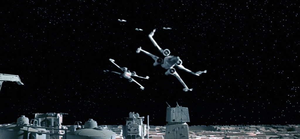 original star wars movie space scene