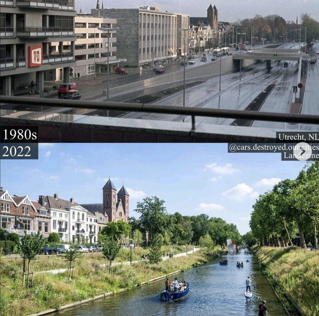 utrecht netherlands 1980 vs 2022 - 1980s 2022 Utrecht, Nl .destroyed.ourities Landezine