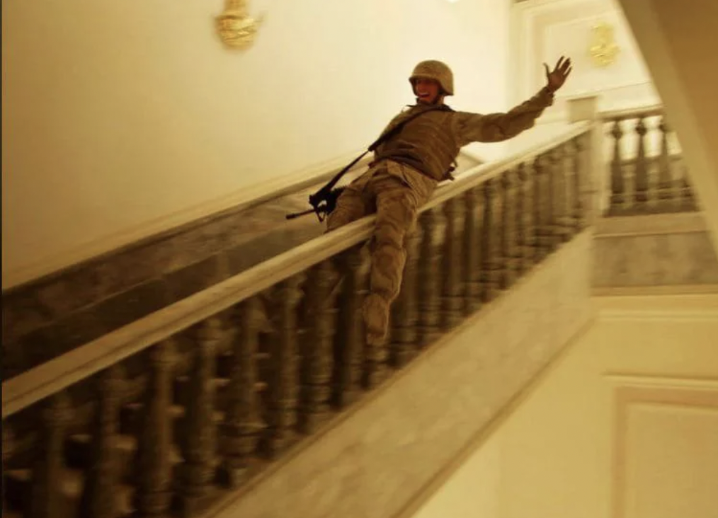 marines in saddam's palace