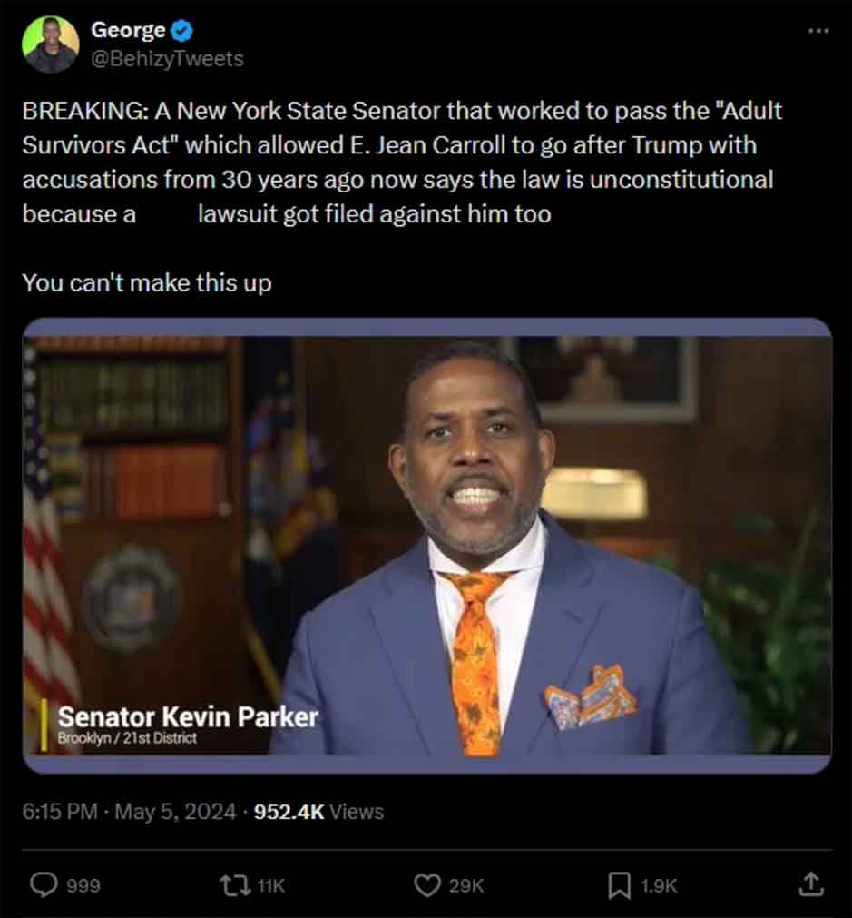 Meme - George Breaking A New York State Senator that worked to pass the