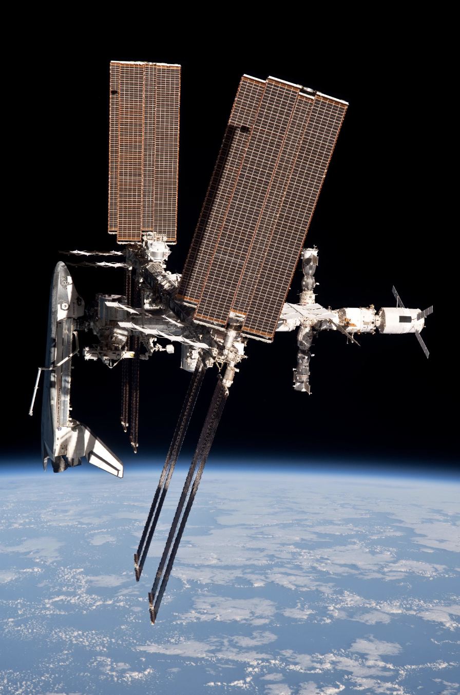 space shuttle iss docking