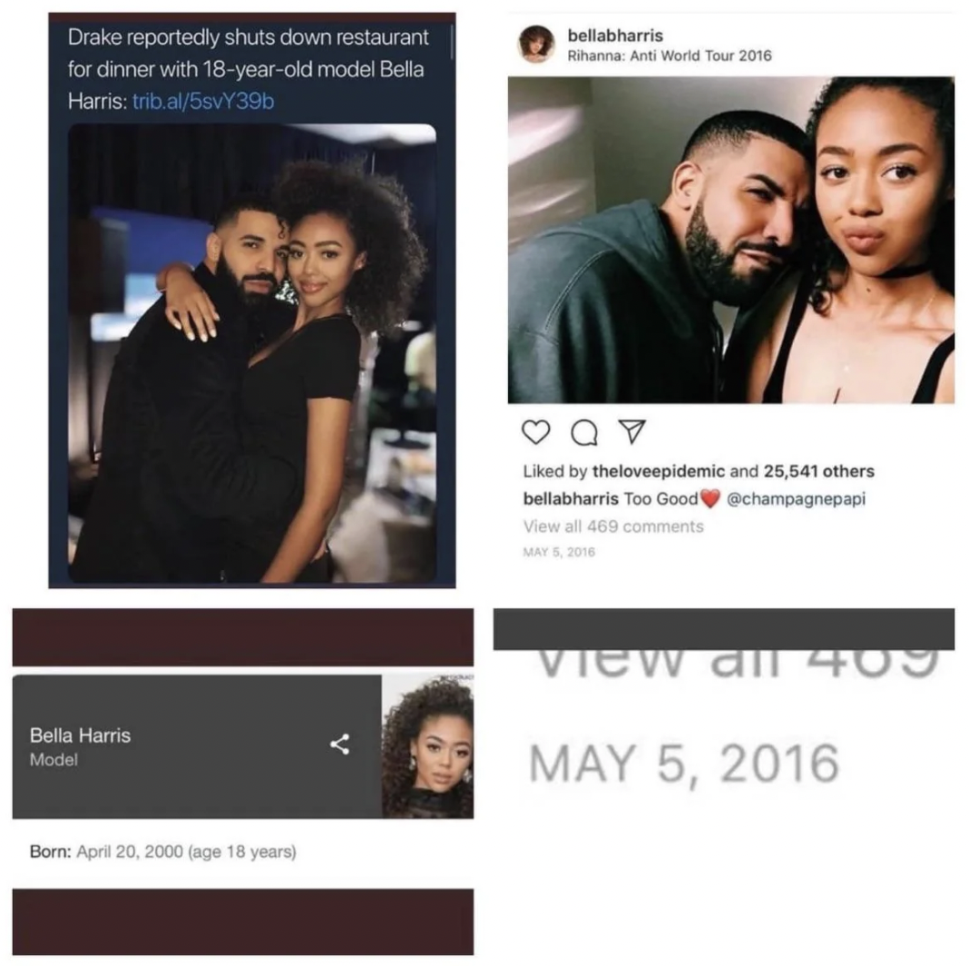 bella b harris drake - Drake reportedly shuts down restaurant for dinner with 18yearold model Bella Harris trib.al5svY39b bellabharris Rihanna Anti World Tour 2016 d by theloveepidemic and 25,541 others bellabharris Too Good View all 469 Bella Harris Mode