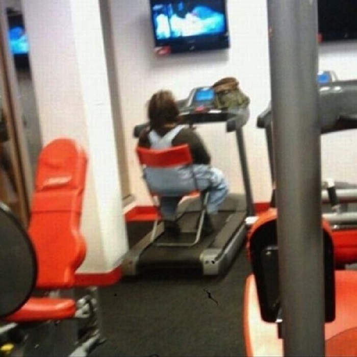 funny people at the gym