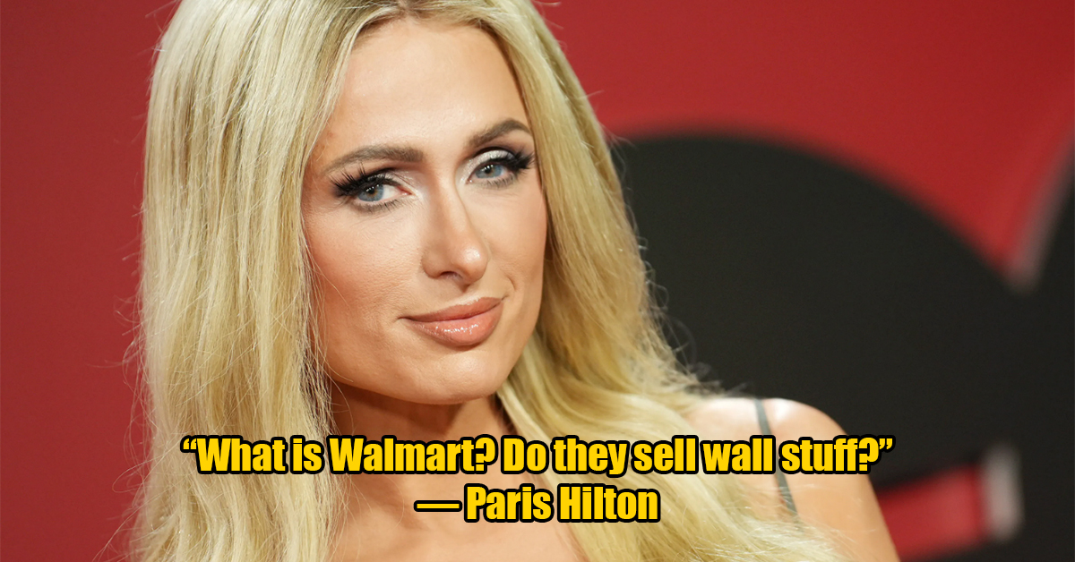 paris hilton - What is Walmart? Do they sell wall stuff? Paris Hilton