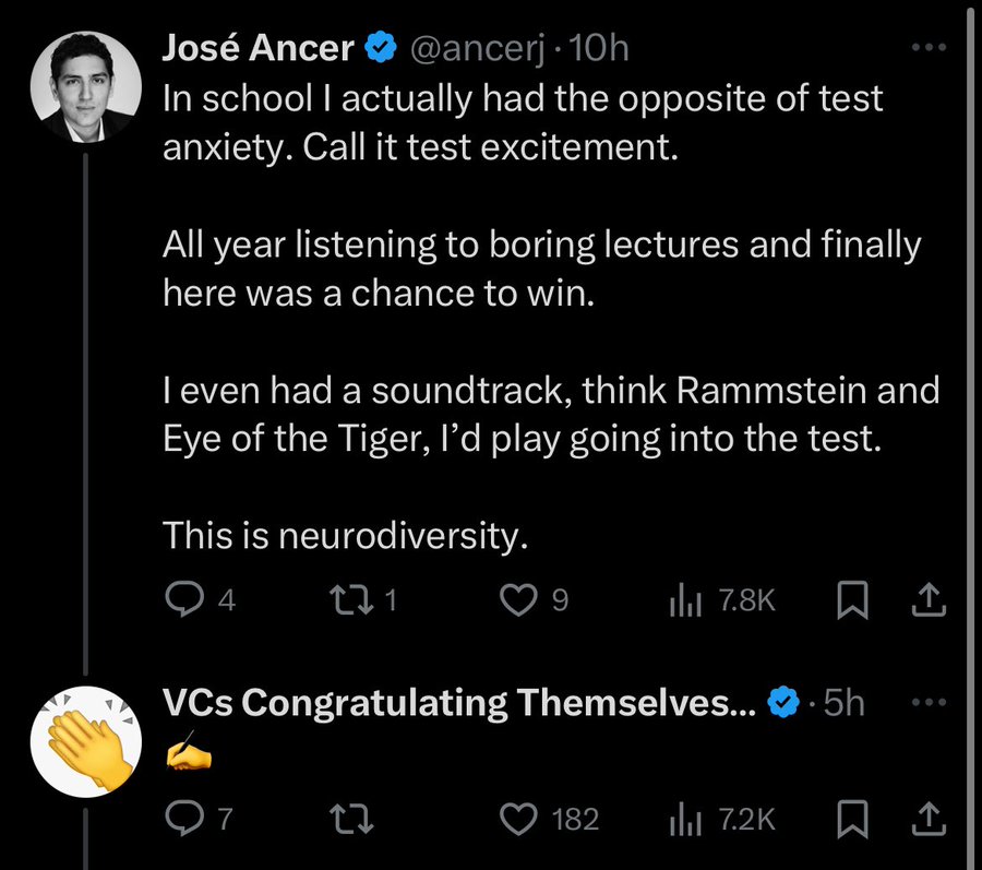 screenshot - Jos Ancer 10h In school I actually had the opposite of test anxiety. Call it test excitement. All year listening to boring lectures and finally here was a chance to win. I even had a soundtrack, think Rammstein and Eye of the Tiger, I'd play 