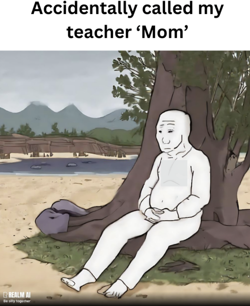 cartoon - Realm A Accidentally called my teacher 'Mom'