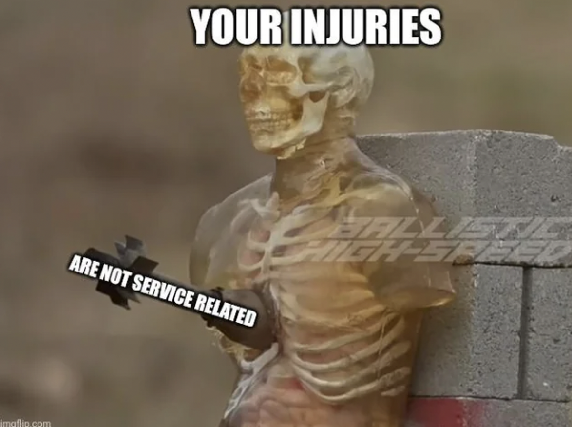 figurine - imgflip.com Your Injuries Are Not Service Related Balle High58