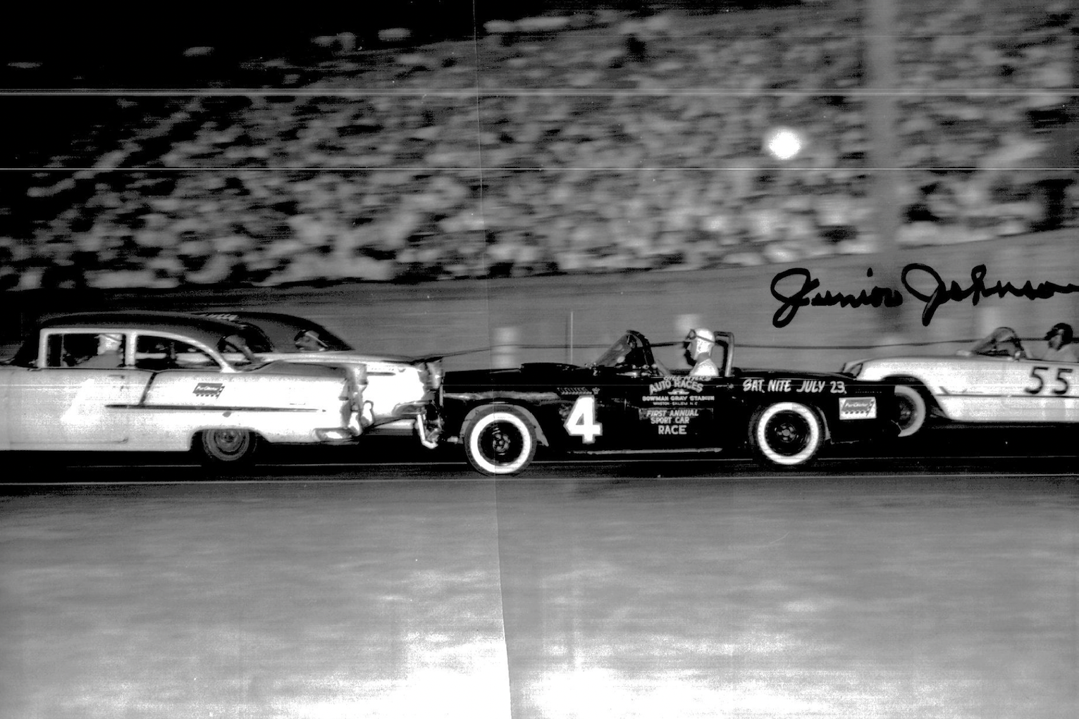 antique car - Race Janis Johnson Sat Nite July 23 55
