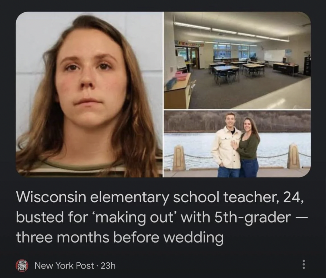 madison bergmann - Wisconsin elementary school teacher, 24, busted for 'making out' with 5thgrader three months before wedding New York Post 23h