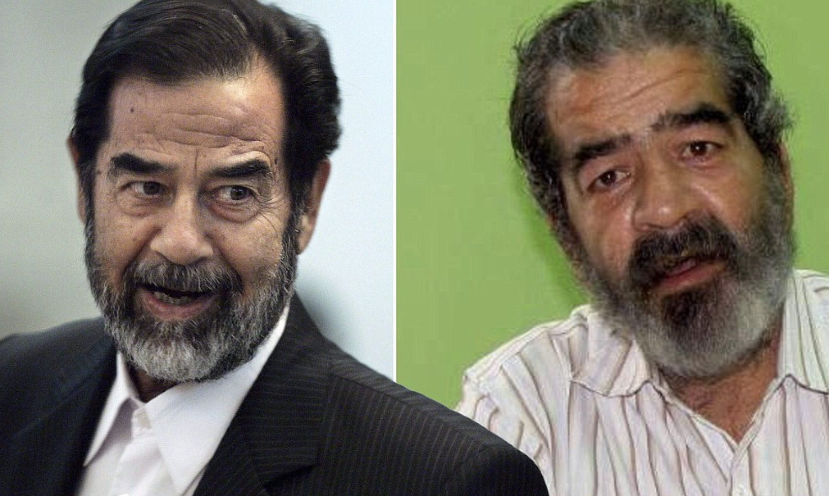 This poor Egyptian man, Mohamed Bishr, was attacked by a gang and almost kidnapped for looking like Saddam Hussein. They wanted him to star in an adult film. 