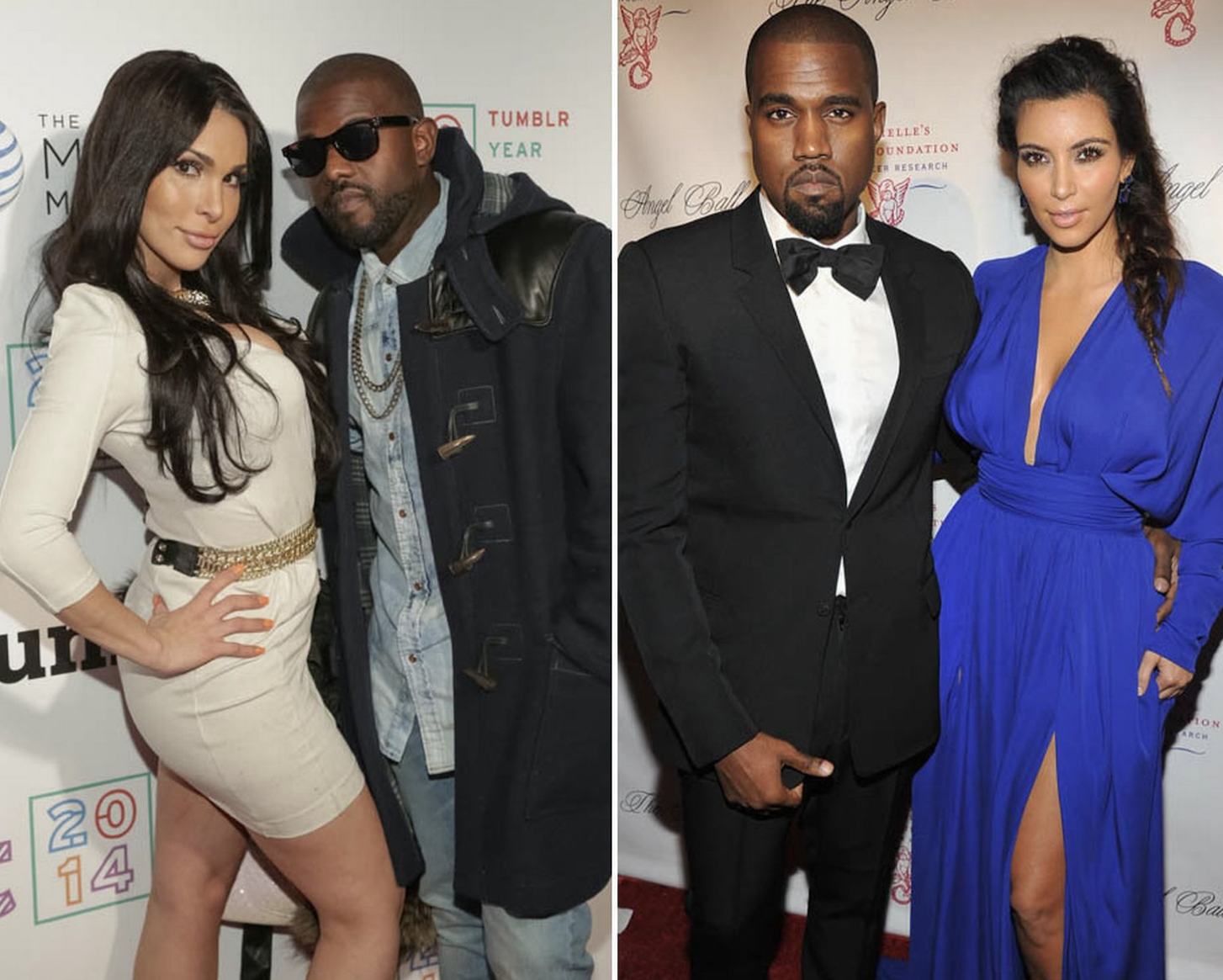 Two of Kim and Kanye's professional lookalikes.