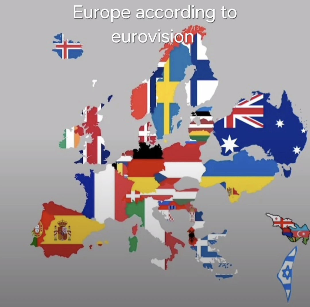 Europe according to eurovision