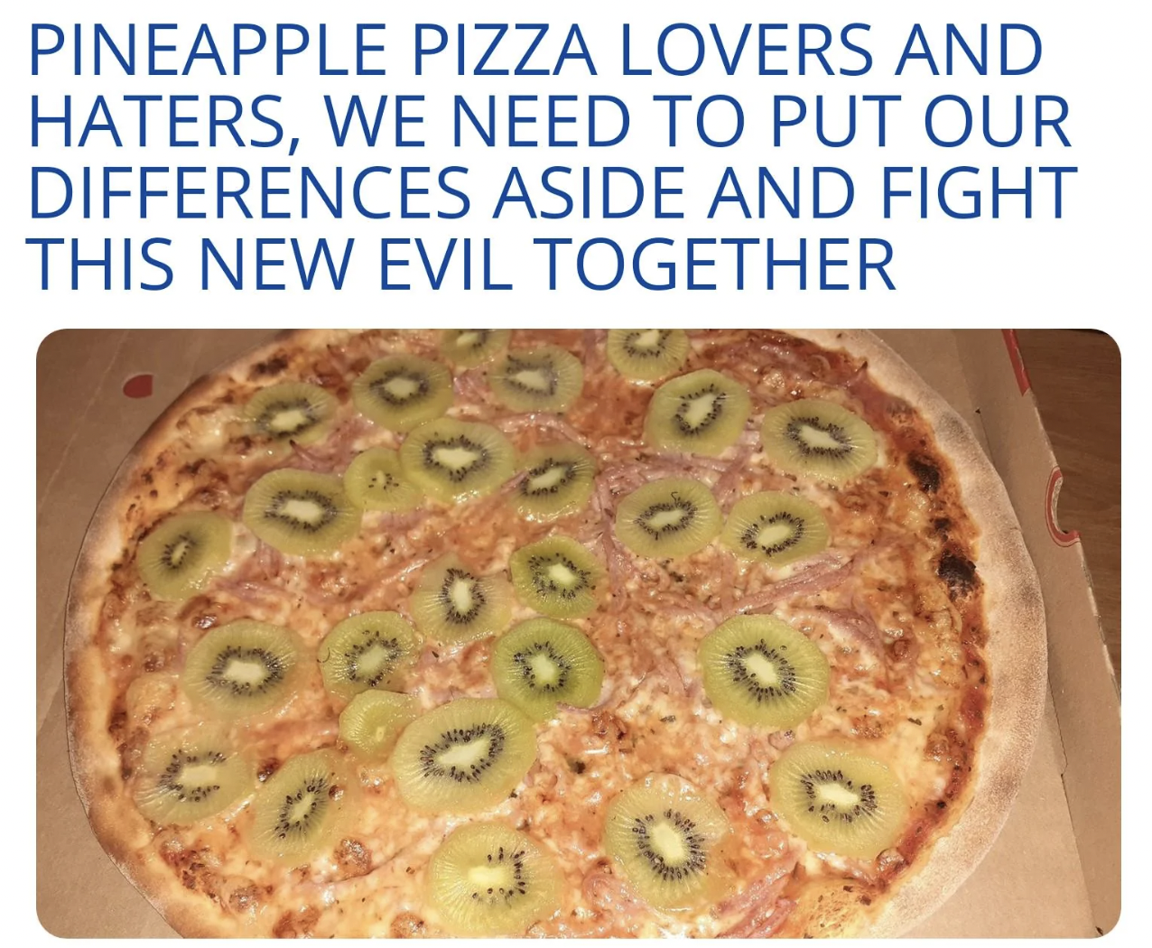 most illegal thing in the world - Pineapple Pizza Lovers And Haters, We Need To Put Our Differences Aside And Fight This New Evil Together