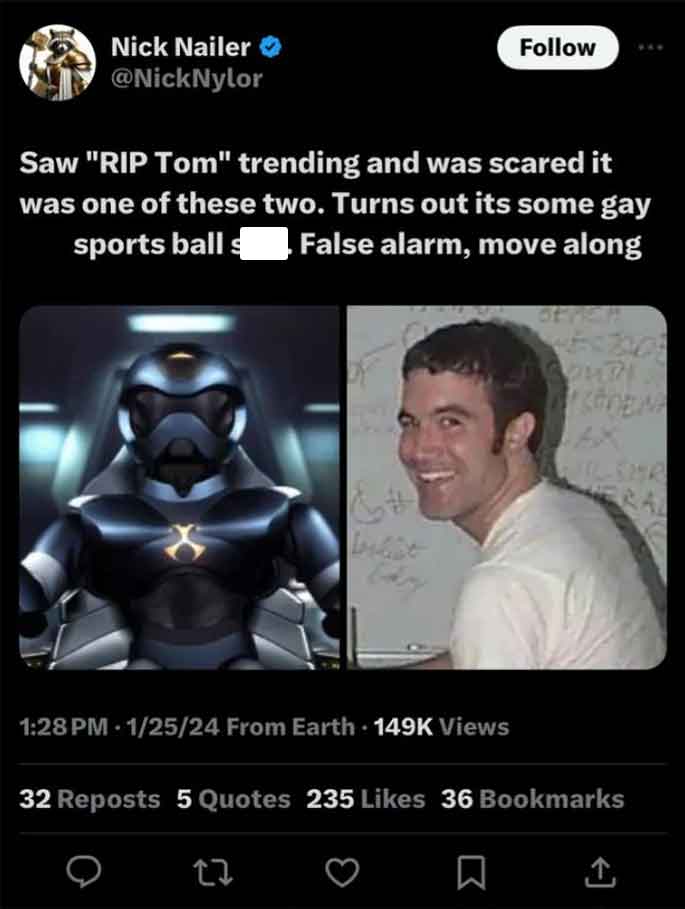 tsunami cartoon network - Nick Nailer Saw "Rip Tom" trending and was scared it was one of these two. Turns out its some gay sports balls False alarm, move along 12524 From Earth Views 32 Reposts 5 Quotes 235 36 Bookmarks 22 Ra