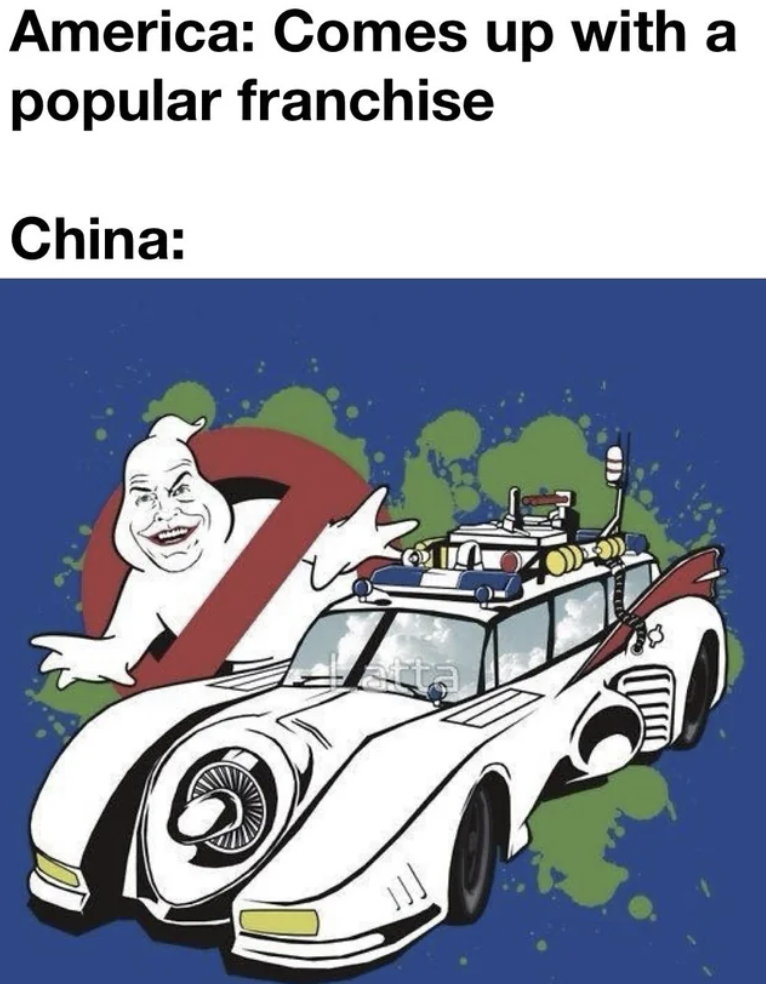 cartoon - America Comes up with a popular franchise China