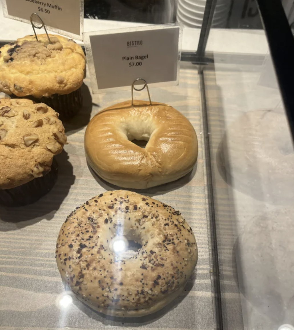 cider doughnut - Merry Muffin 36.50 Plain Bagel 57.00