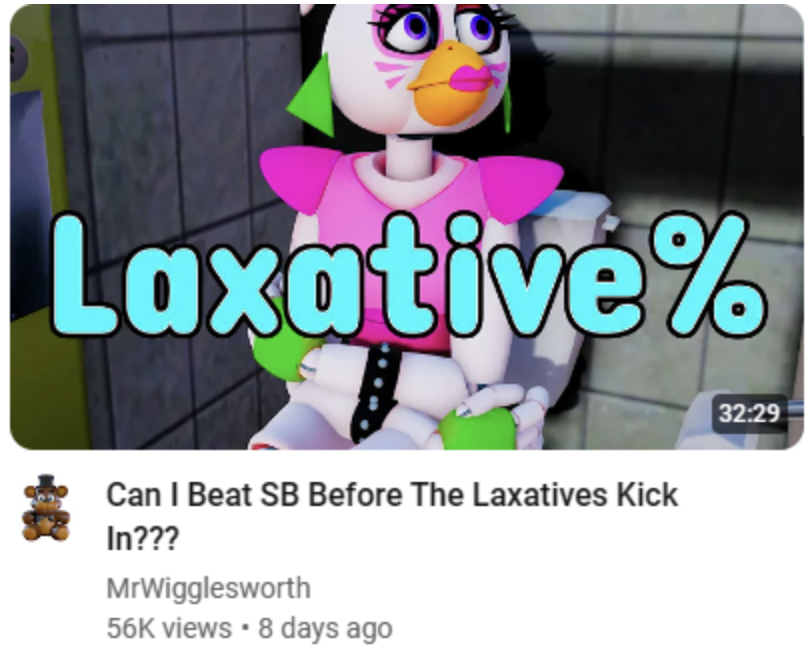 cartoon - Laxative% Can I Beat Sb Before The Laxatives Kick In??? MrWigglesworth 56K views 8 days ago