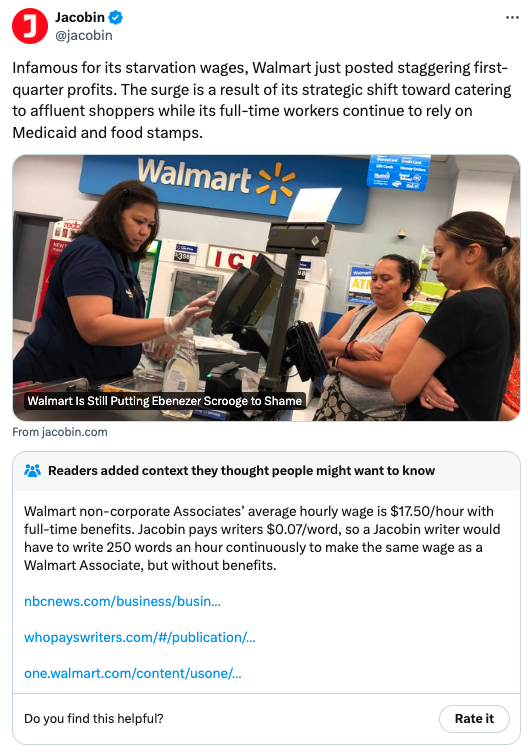 online advertising - Jacobin Infamous for its starvation wages, Walmart just posted staggering first quarter profits. The surge is a result of its strategic shift toward catering to affluent shoppers while its fulltime workers continue to rely on Medicaid