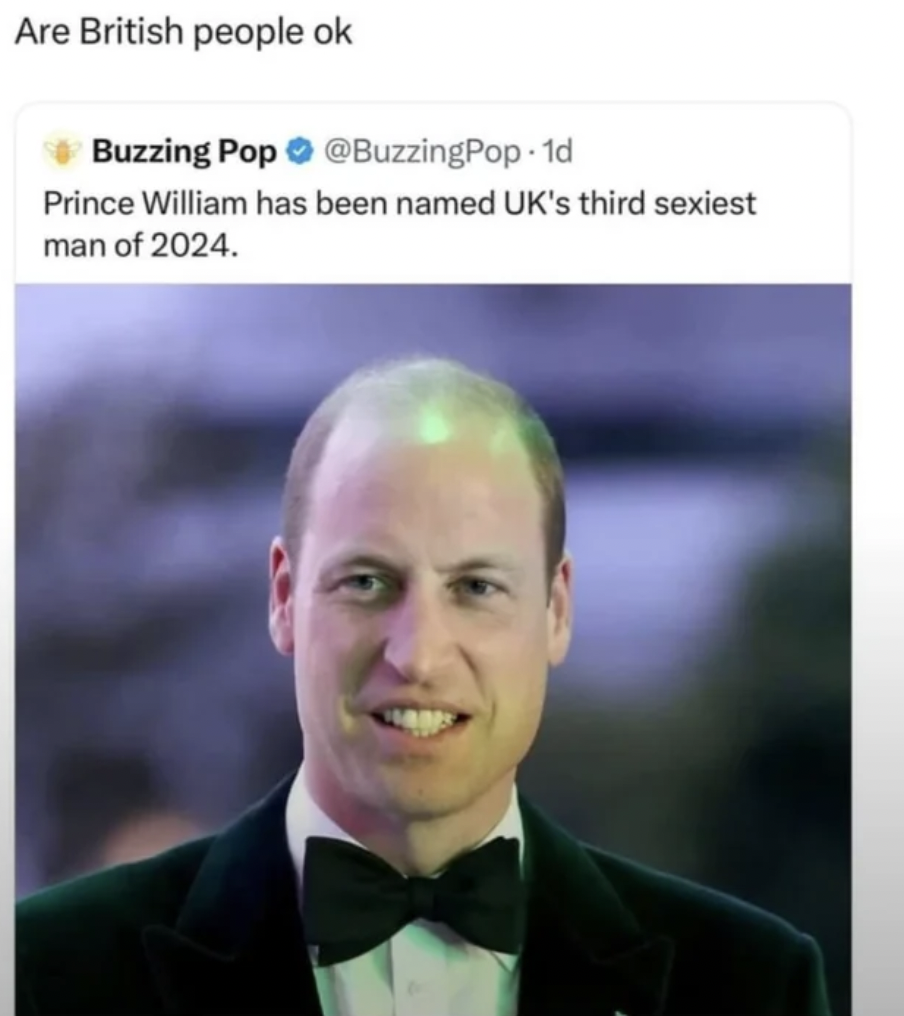 prince william earthshot 2023 - Are British people ok Buzzing Pop . 1d Prince William has been named Uk's third sexiest man of 2024.