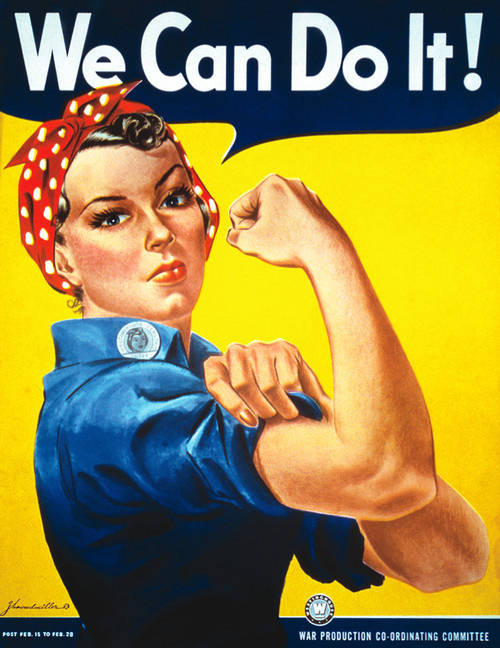 rosie the riveter - We Can Do It! plantmiller & Post Fer, Is To Feb.20 War Production CoOrdinating Committee