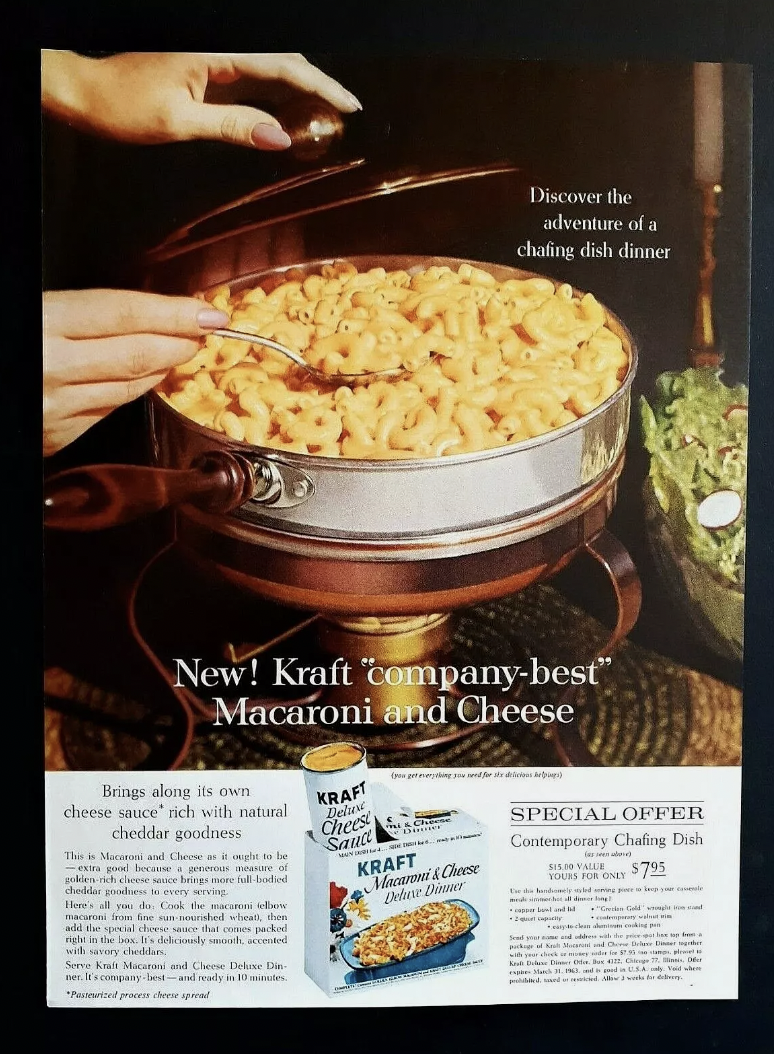 pignolo - Discover the adventure of a chafing dish dinner New! Kraft companybest" Macaroni and Cheese Beings along its own cheese sauce rich with natural cheddar goodness Kraft Chees Sau Kraft Mac&Che Comtemperary Chaing Dish Special Offer
