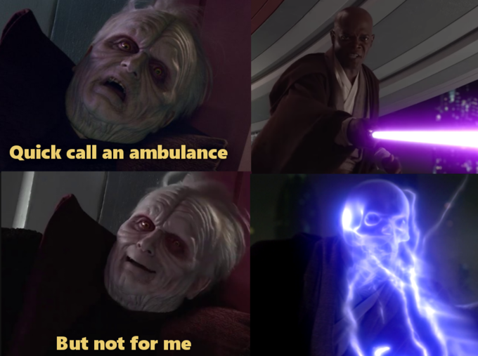 brutal star wars - Quick call an ambulance But not for me