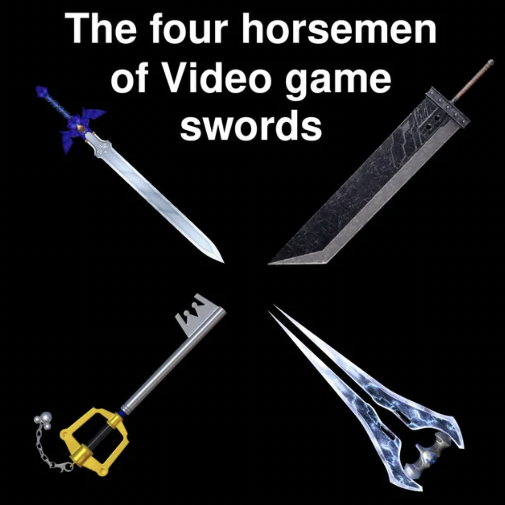 silent is the best answer to someone - The four horsemen of Video game swords
