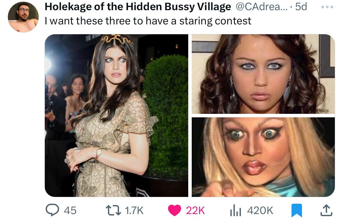 met gala 2024 alexandra - Holekage of the Hidden Bussy Village .... 5d I want these three to have a staring contest 45 22K l