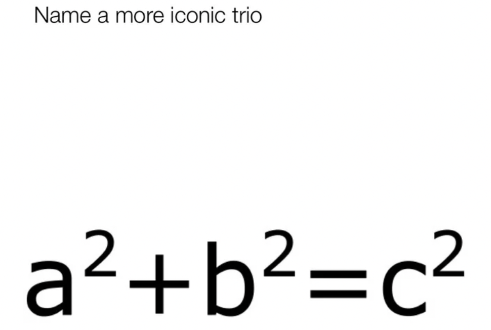 Name a more iconic trio abc