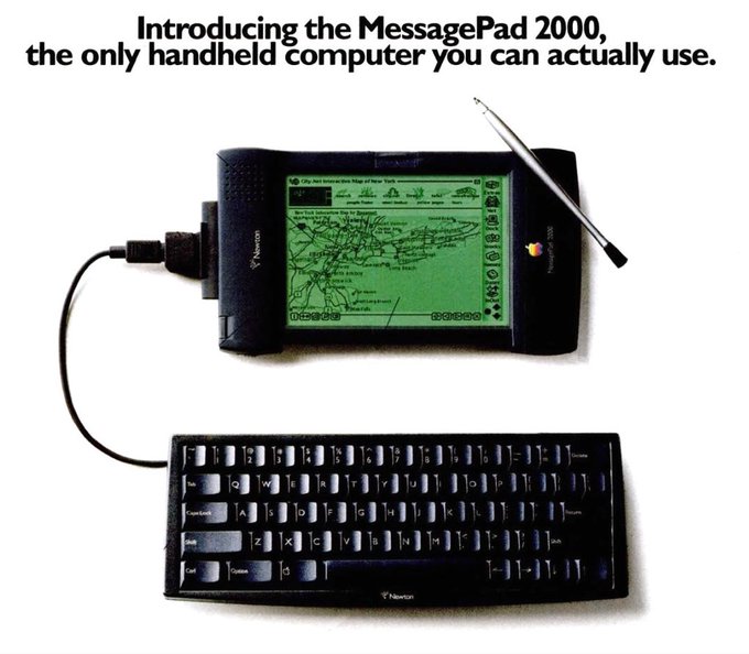 apple messagepad - Introducing the MessagePad 2000, the only handheld computer you can actually use. Newton Descu Bacoo 300 Newton Hhut