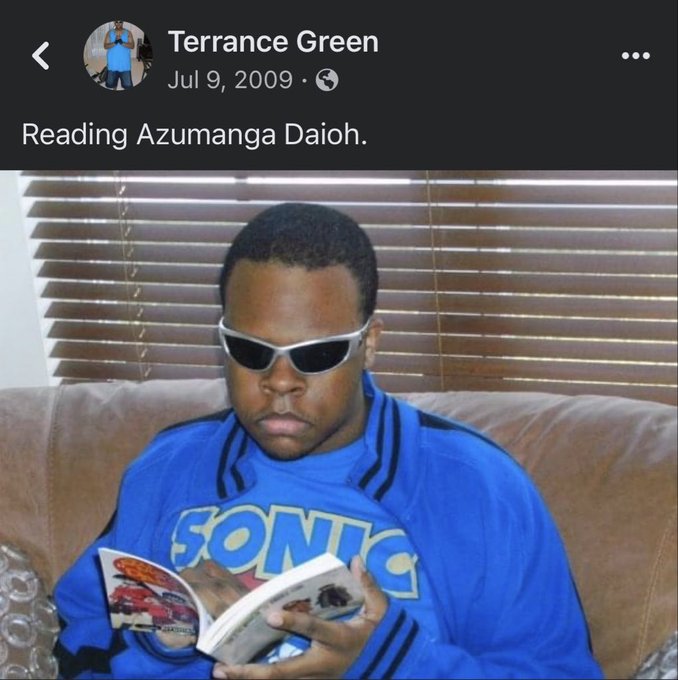 terrence green reading azumanga - Terrance Green . Reading Azumanga Daioh. Sonic
