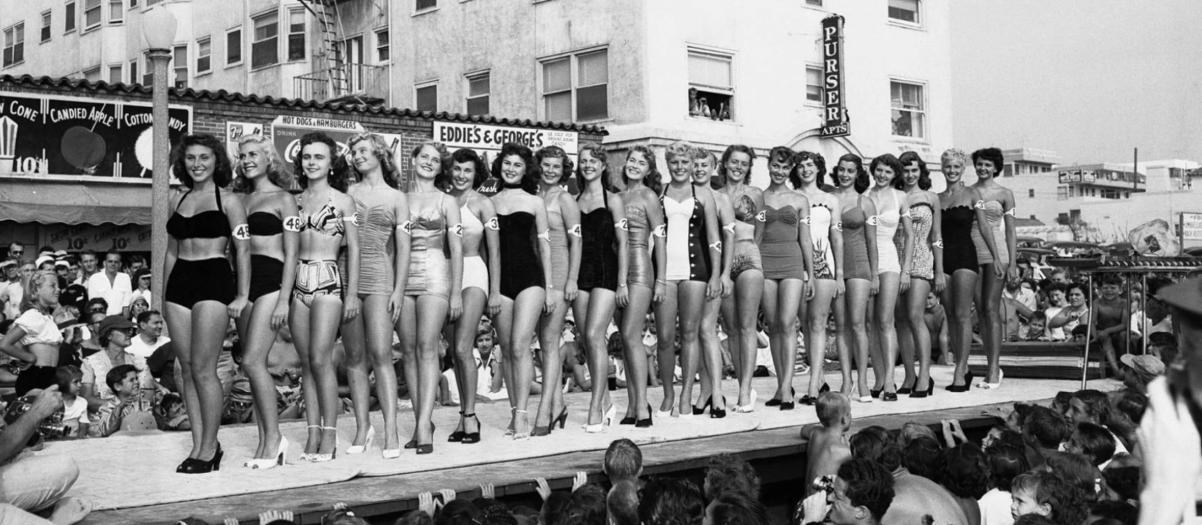 "Miss Muscle Beach" contest, 1951.