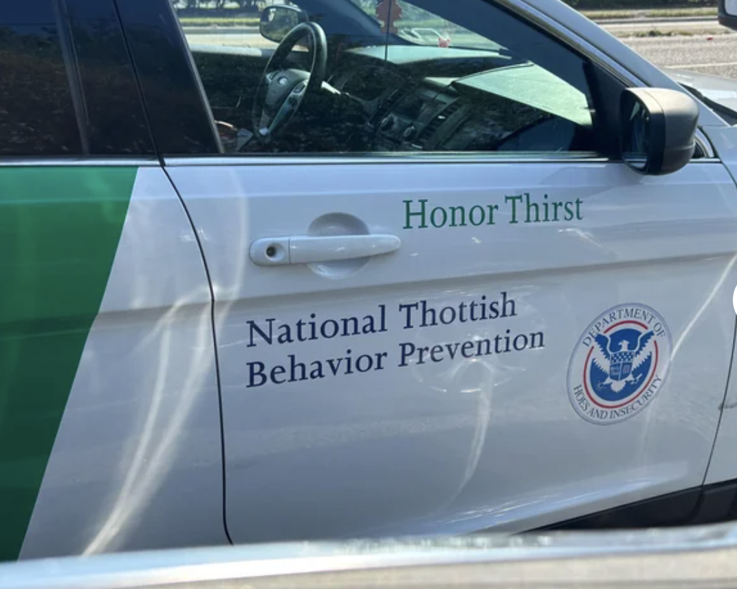 police car - Honor Thirst National Thottish Behavior Prevention Partment