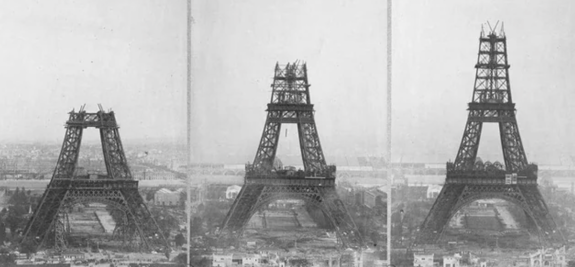 eiffel tower in 1888