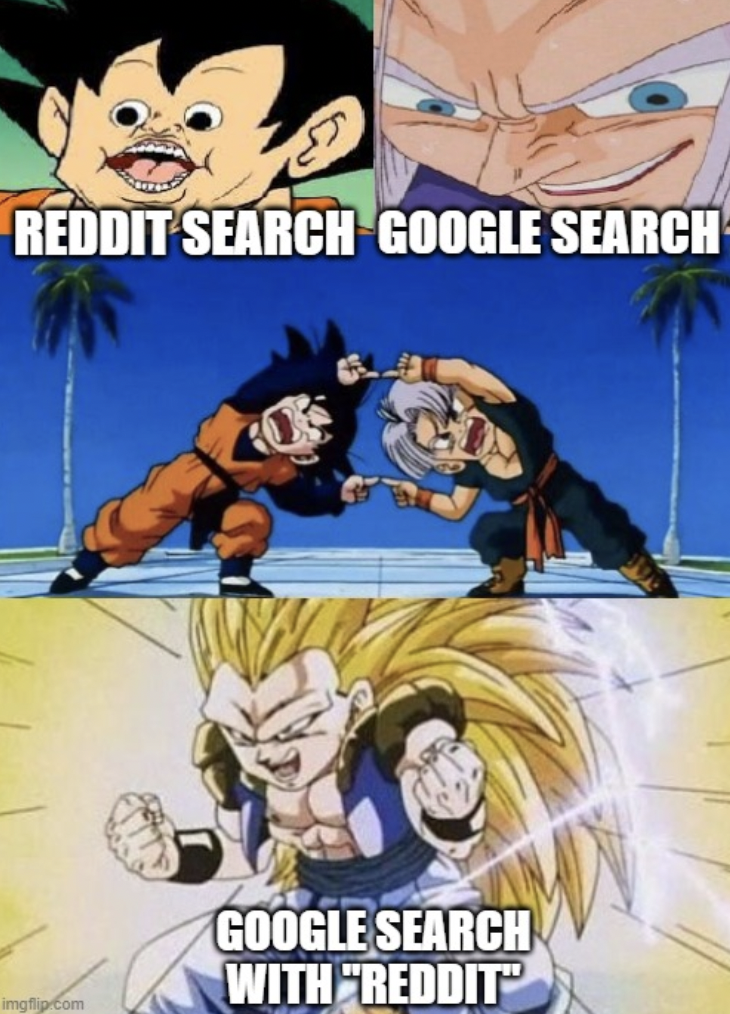 dragon ball fusion meme template - Reddit Search Google Search Google Search With Reddit