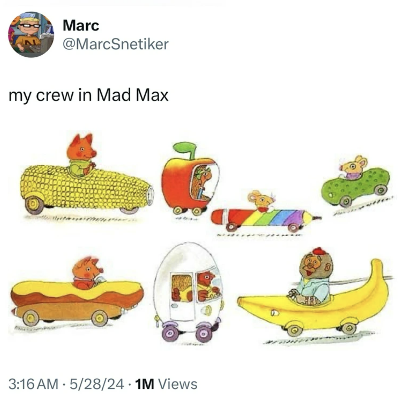 illustration richard scarry - Marc my crew in Mad Max 52824.1M Views