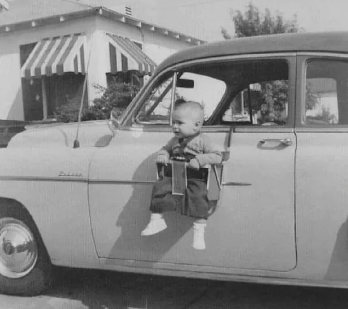 baby safety seat 1950s