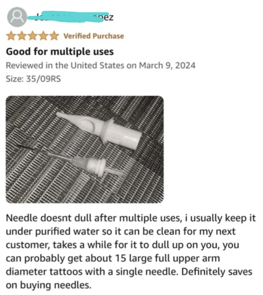 steel casing pipe - nez Verified Purchase Good for multiple uses Reviewed in the United States on Size 3509RS Needle doesnt dull after multiple uses, i usually keep it under purified water so it can be clean for my next customer, takes a while for it to d