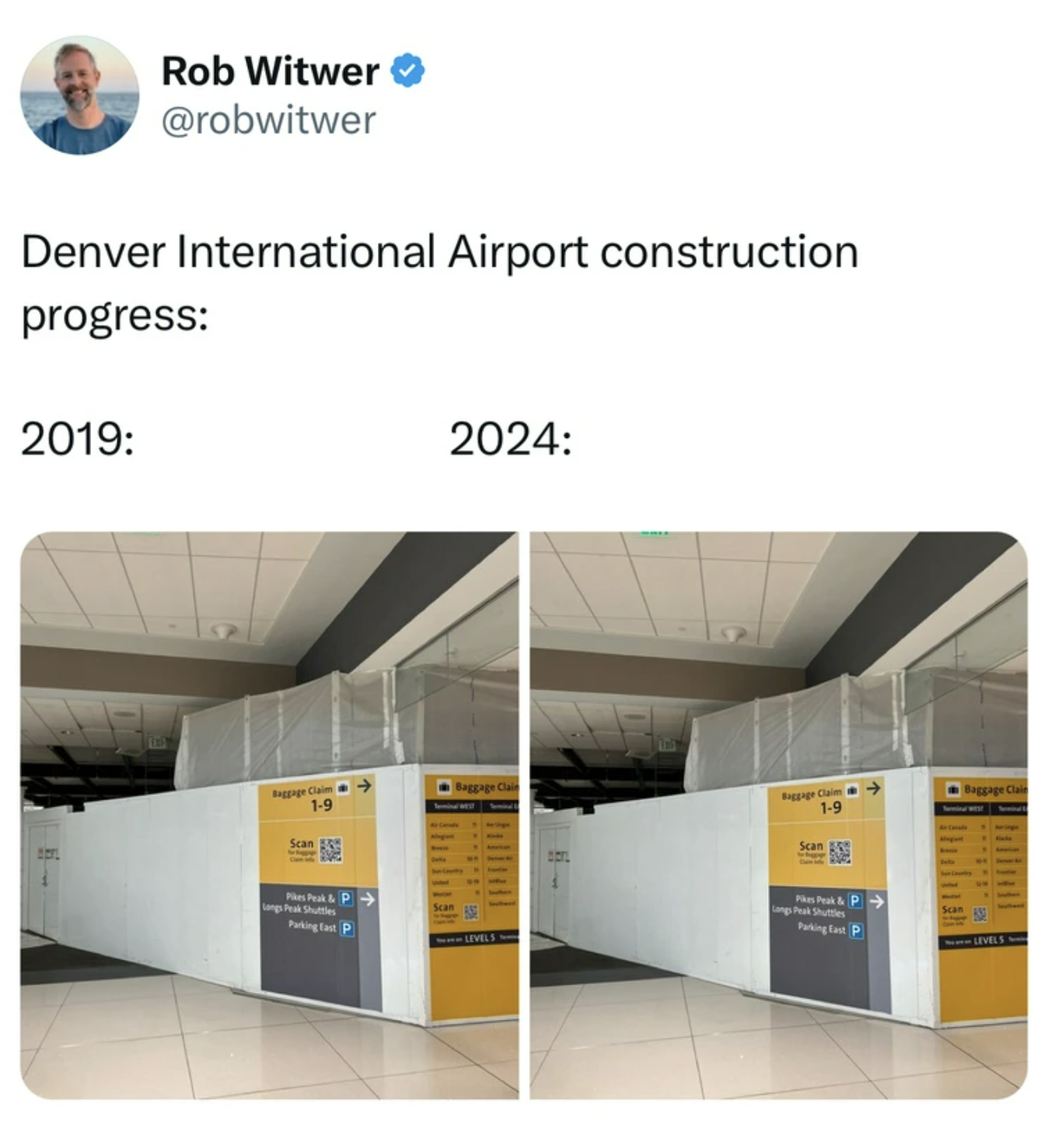 floor - Rob Witwer Denver International Airport construction progress 2019 2024